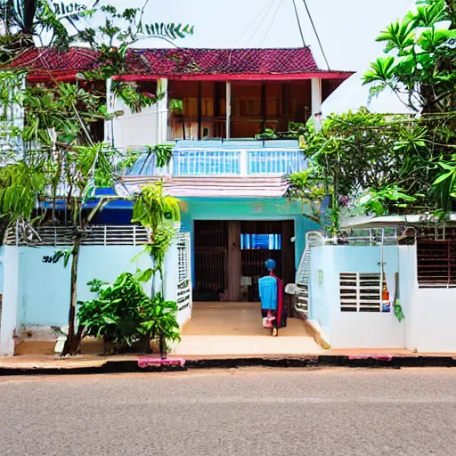 Image similar to street photo view of local sea side house in thailand - w 1 0 2 4