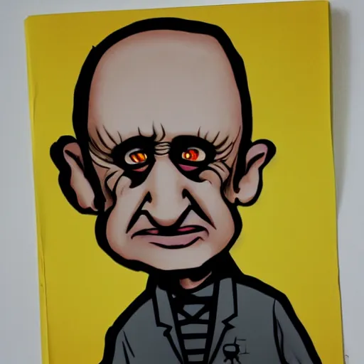 Prompt: davros caricature