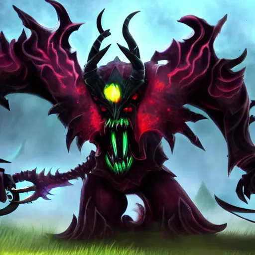 Image similar to shadow fiend in Dota 2