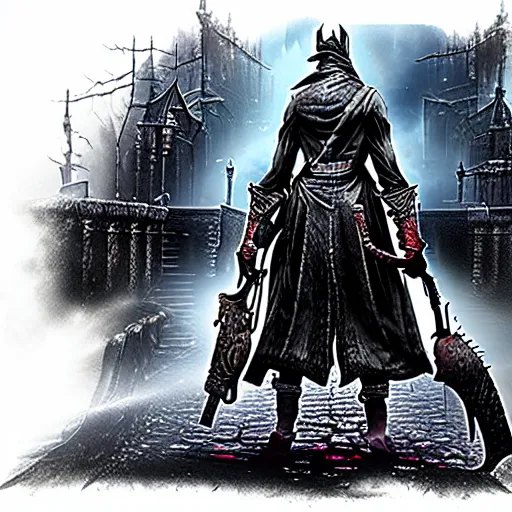 Prompt: bloodborne 2 concept art