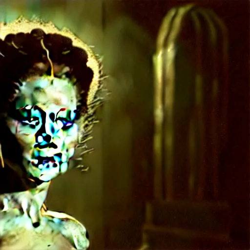 Image similar to jennifer lawrence, still from the movie bride of frankenstein