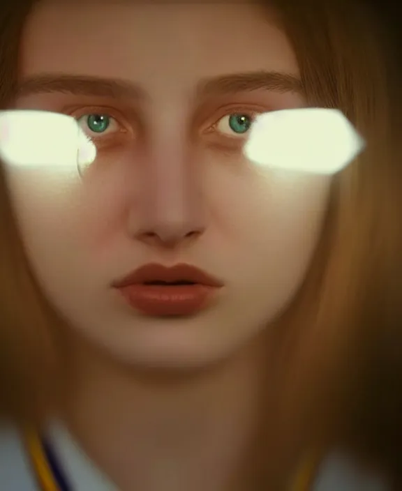 Image similar to a layered film still of 18 year old Dasha Nekrasova in sailor outfit looking at the camera from the side with stunning eyes in a mirror maze reality. soft detailed film still at 16K resolution and amazingly epic visuals. epically illuminous image. amazing lighting effect, image looks gorgeously crisp as far as it's visual fidelity goes, absolutely outstanding image. perfect film clarity. ultra image detail. iridescent image lighting. mind-breaking atmosphere. mega-beautiful pencil image shadowing. beautifully serene face. Ultra High Definition image. soft image shading. soft image texture. intensely beautiful image. large format picture. intricately detailed with Norse runes.
