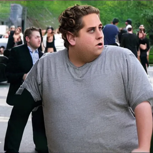 Image similar to a hill with the face of jonah hill