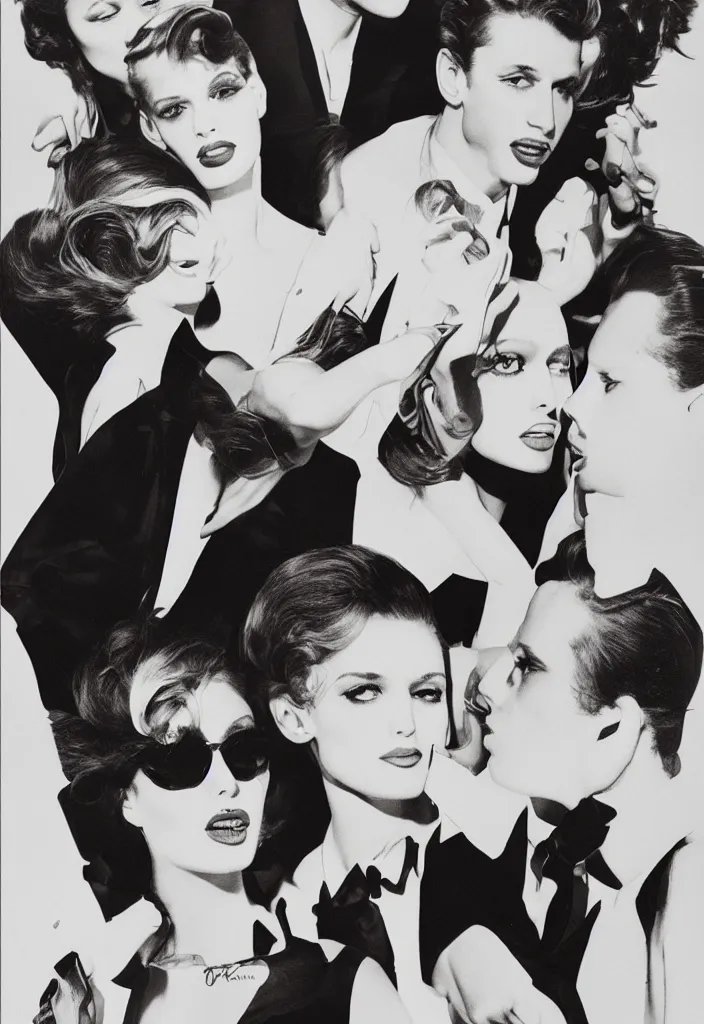 Prompt: YSL advertising campaign poster