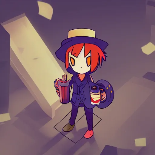 Image similar to niko oneshot as a president, digital art #OneshotGame