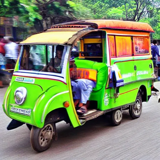 Prompt: auto rickshaw