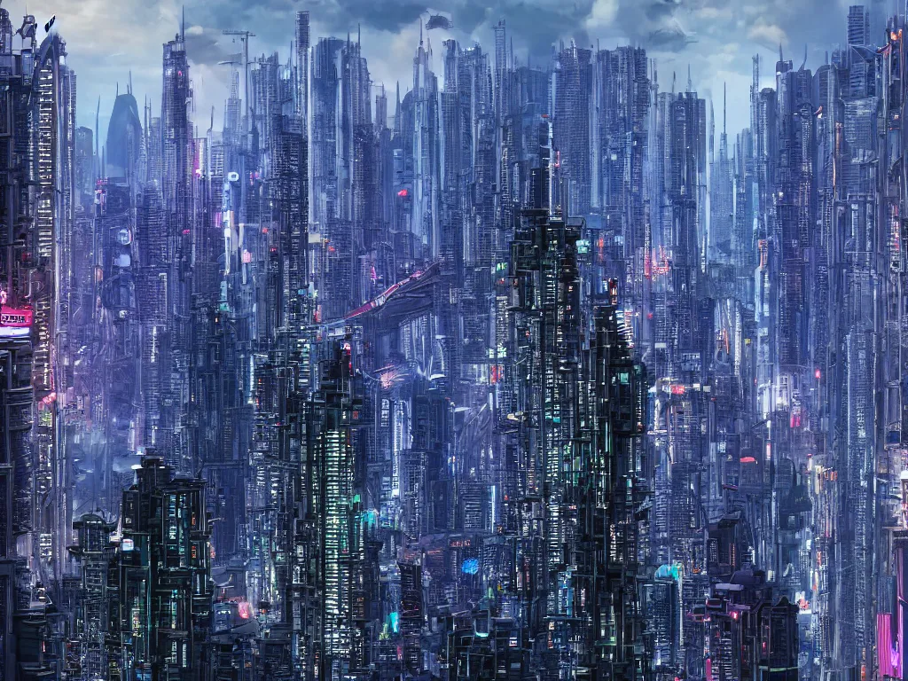 Image similar to futuristic cyberpunk malaysia city skyline,