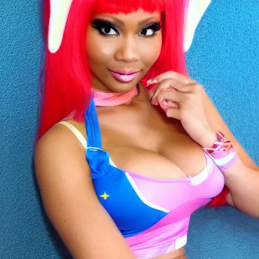 Image similar to nicki bella as lola bunny,