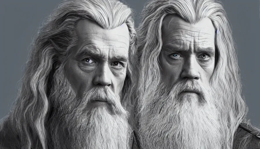 Image similar to Jim Carrey is Gandalf, hyperdetailed, artstation, cgsociety, 8k