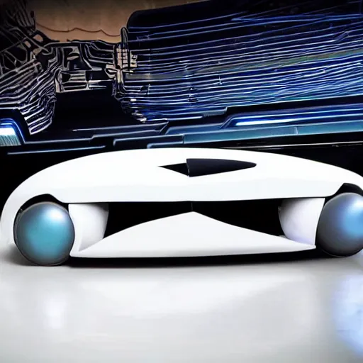 Image similar to a futuristic car that runs on vibes