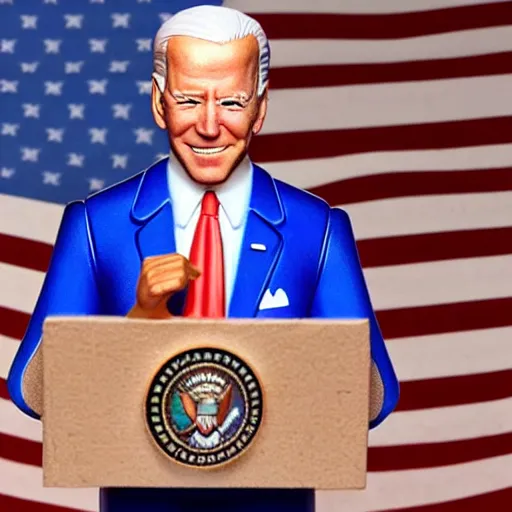 Image similar to Joe Biden action figure, highly detailed, studio lighting