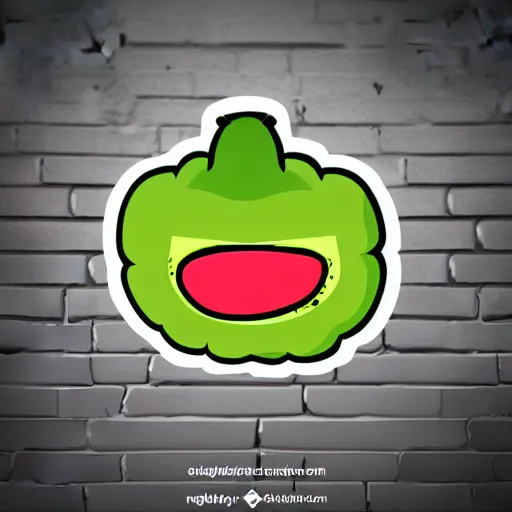 Prompt: logo inspired by a pickle, 2d, clip art