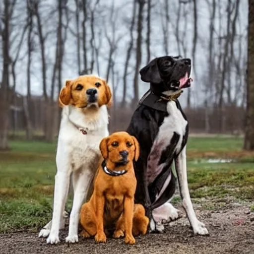 Prompt: a strong dog with a strong dog with a strong dog with a strong dog