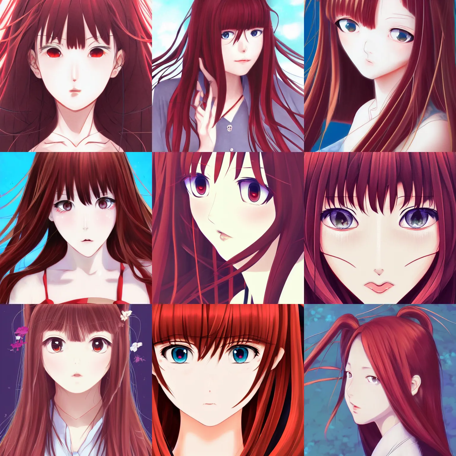 character portrait of The Quintessential Quintuplets,, Stable Diffusion