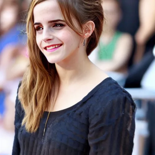 Image similar to Emma Watson smiling 8k