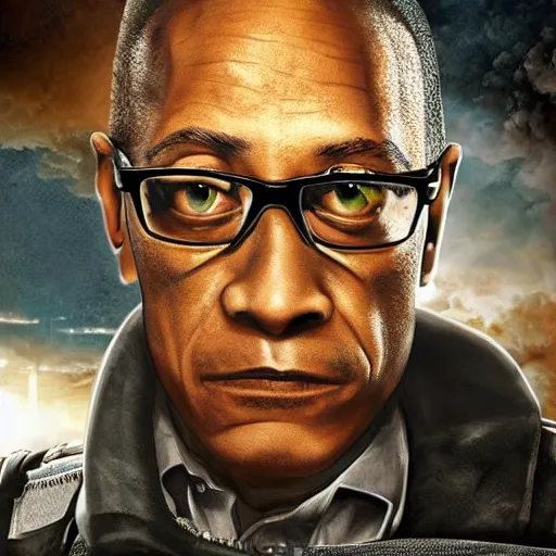 Prompt: gus fring inside a titanfall mech