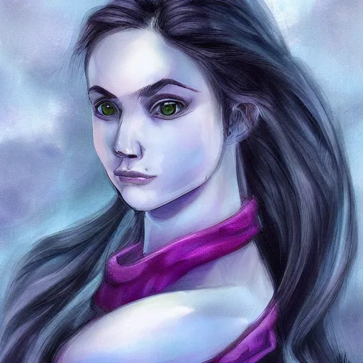 Image similar to portrait of a young draconic girl, digital art