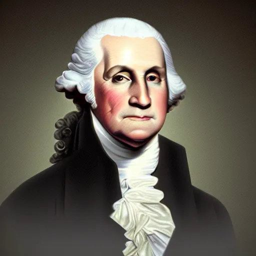 Prompt: george washington modern photograph portrait realistic, 4 k highly detailed