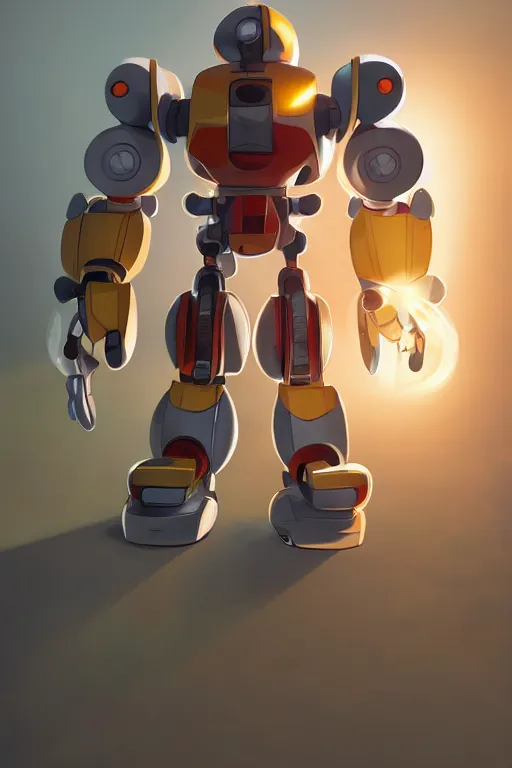 Image similar to metabots medabots medarotto medarot robot minimalist comics, behance hd by jesper ejsing, by rhads, makoto shinkai and lois van baarle, ilya kuvshinov, rossdraws global illumination ray tracing hdr radiating a glowing aura