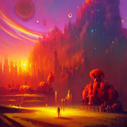 Prompt: a beautiful painting. Living the good life. by paul lehr, Trending on ArtStation.