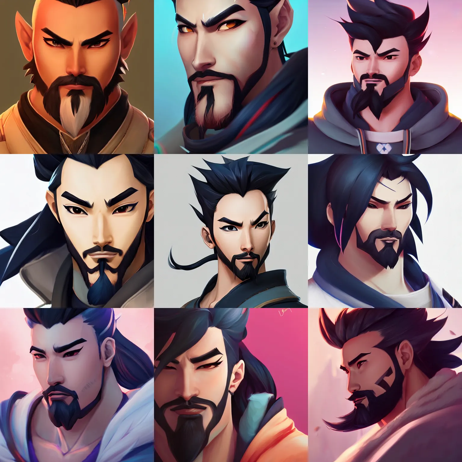 Prompt: a portrait of hanzo from overwatch, closeup, art by lois van baarle and loish and ross tran and rossdraws and sam yang and samdoesarts and artgerm and saruei and disney, digital art, highly detailed, intricate, sharp focus, trending on artstation hq, deviantart, unreal engine 5, 4 k uhd image