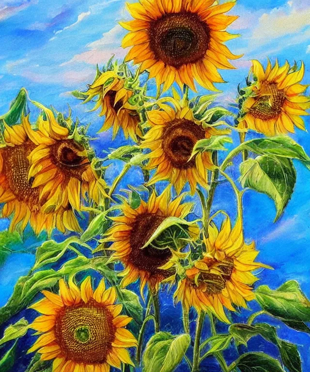 Prompt: sunflowers, water painting, sun rays, intricate, colorful, highly detailed, perfect composition, soft tones