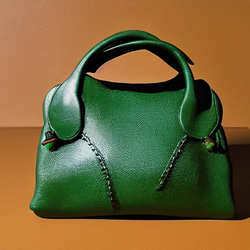 Image similar to green bottle inside a shoulder bag