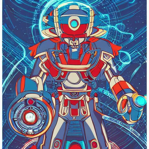 Prompt: Tengen Tonpa Gurenn Lagann, mega spiral power, by James Jean and dan mumford and strongstufftom