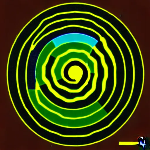 Image similar to drag me along sinusoid rider shoot across topology like blasting through the core just to climb the highest mountain