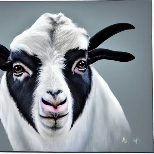 Prompt: andy milonakis as a goat, 4 k, photorealistc, high details