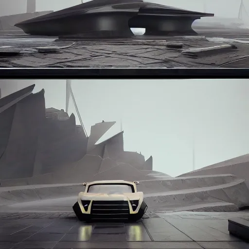 Prompt: sci-fi organic form car and wall structure in the coronation of napoleon painting by Jacques-Louis David in the blade runner 2049 film organic architecture forms artwork by caravaggio unreal engine 5 keyshot octane lighting ultra high detail ultra hyper realism 8k 16k in plastic dark tilt shift full-length view