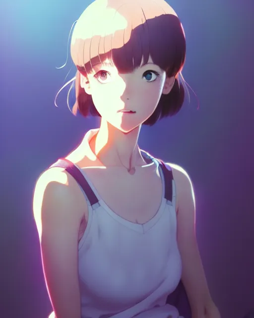 Image similar to beautiful! portrait of the popular girl, by katsuhiro otomo, yoshitaka amano, nico tanigawa, artgerm, greg rutkowski makoto shinkai takashi takeuchi studio ghibli, akihiko yoshida rendered with intense 3 d effect.