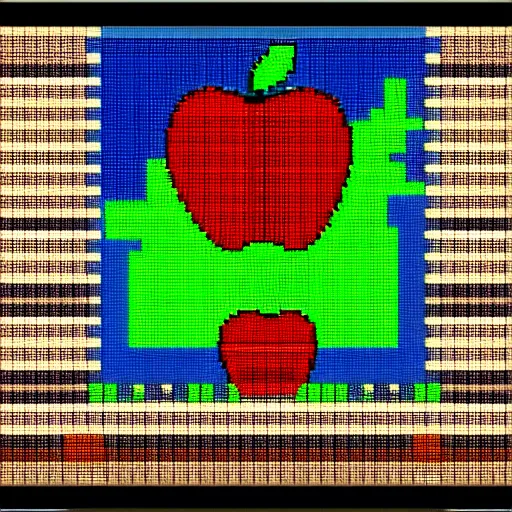 Image similar to apple pixel art