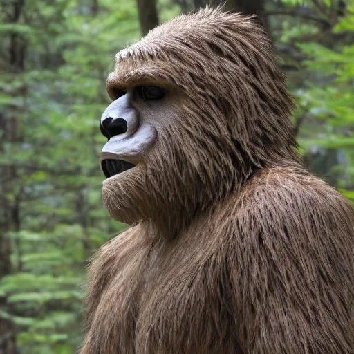 Prompt: a surprisingly clear photo of Bigfoot