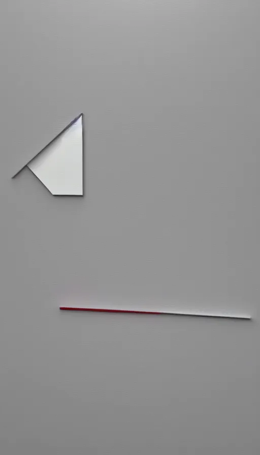 Image similar to a painting of a tie on a white wall, a minimalist painting by anthony caro and antony gormley, geometric abstract art, minimalist, 3 d