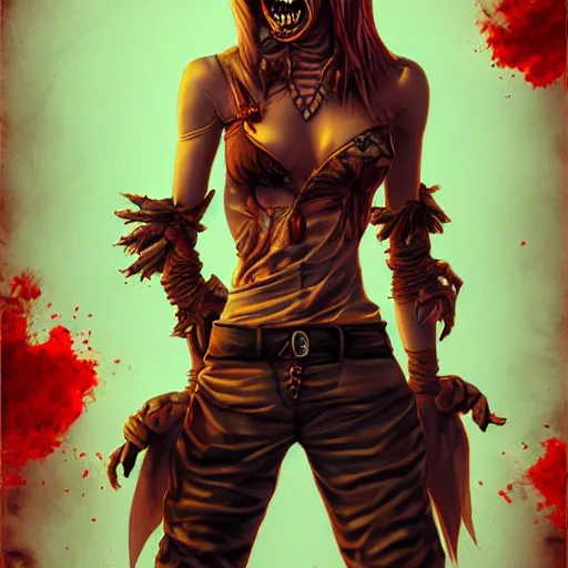 Image similar to zombie pirate by artgerm