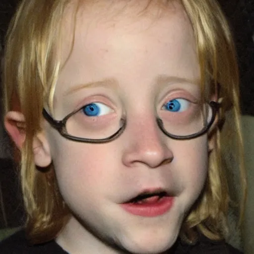 Image similar to macaulay culkin made of cauliflower