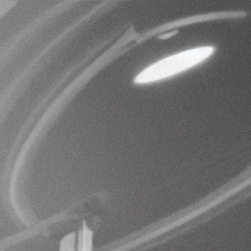 Prompt: An alien abduction caught on a cctv camera