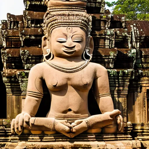 Image similar to angkor, asuras giant yaksha statues, full body standing, photorealistic, photography hight quality, sharp, stones, award winning photography, canon, thierry rouzier