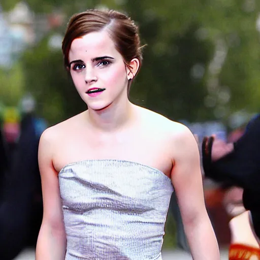 Image similar to emma watson abducted by aliens,