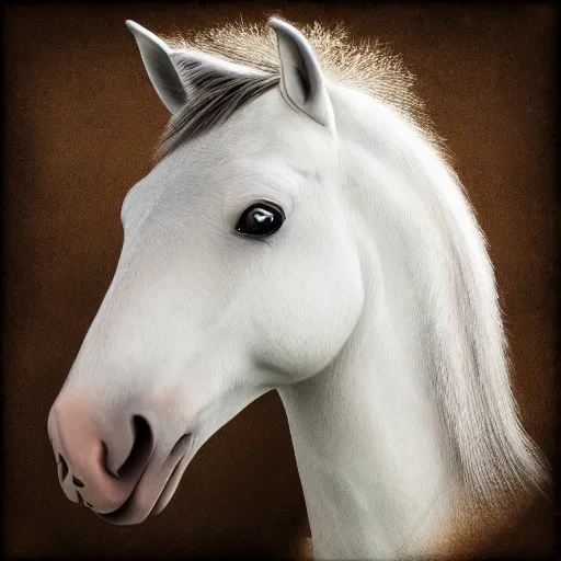 Image similar to photorealistic horse