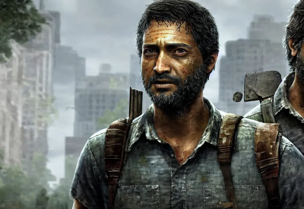 Image similar to the last of us chamath palihapitiya, chamath palihapitiya in the video game in the last of us, gameplay screenshot, close up, 3 d rendering. unreal engine. amazing likeness. very detailed.