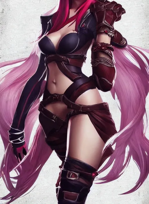 Image similar to New character design for katarina from league of legends