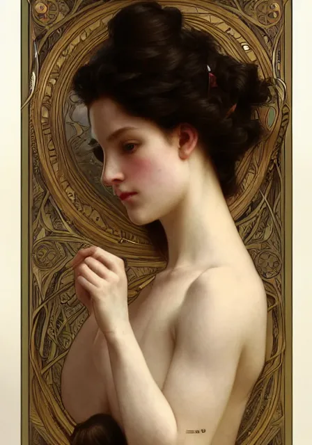 Image similar to hermine, intricate, elegant, highly detailed, digital painting, artstation, concept art, smooth, sharp focus, illustration, art by artgerm and greg rutkowski and alphonse mucha and william - adolphe bouguereau