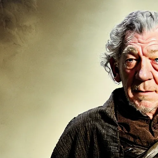 Prompt: Ian McKellen as Frodo