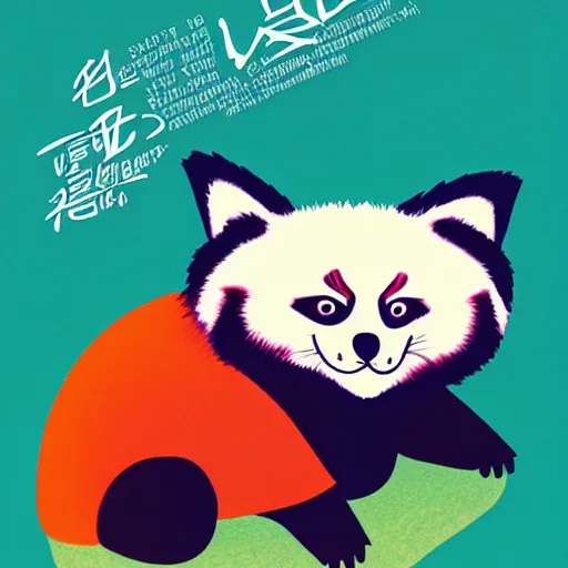 Image similar to mind game red panda by MASAAKI YUASA