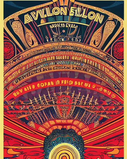 Image similar to avalon ballroom poster art