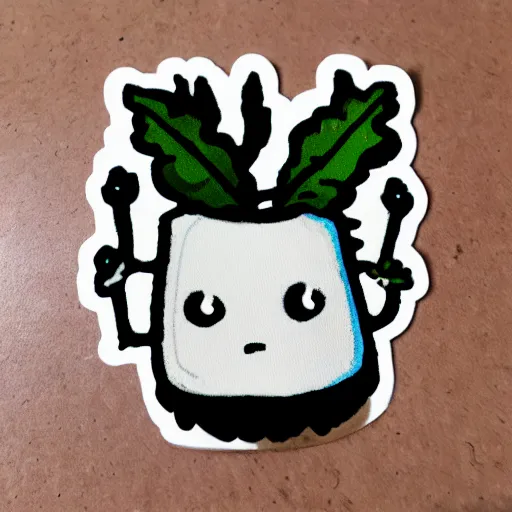 Image similar to cute mandragora sticker