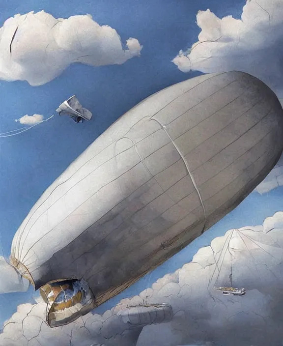 Prompt: hindenburg zeppelin falling, art by denys tsiperko and bogdan rezunenko, hyperrealism