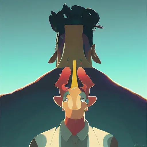 Image similar to face icon stylized minimalist space dandy, loftis, cory behance hd by jesper ejsing, by rhads, makoto shinkai and lois van baarle, ilya kuvshinov, rossdraws global illumination